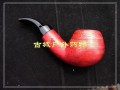 原木手工滤芯烟斗Q07送斗座皮套